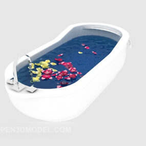 Baño blanco modelo 3d