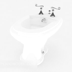 White Clean Pool 3d model