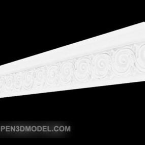 Model 3d Molding Widget Eropa Putih