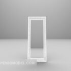 White Floor Mirror Frame