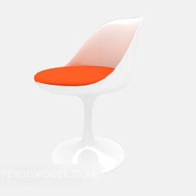 صندلی آرایشگر سفید V1 مدل سه بعدی