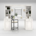 White Bookcase Modern Furniture