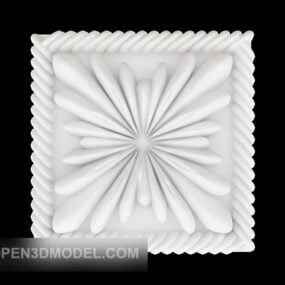 Modello 3d del componente minimalista comune bianco