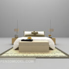 White Double Bed Large Full Sets