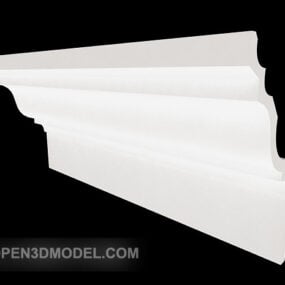백색 석고 구성 요소 3d 모델