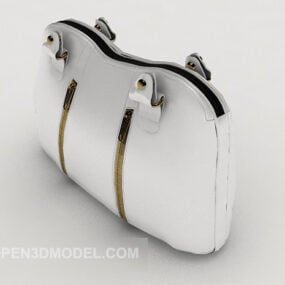 Bolso blanco modelo 3d