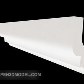 Molding White Home European Corner 3d model
