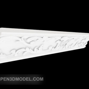 Composant de moulage de maison blanche modèle 3D