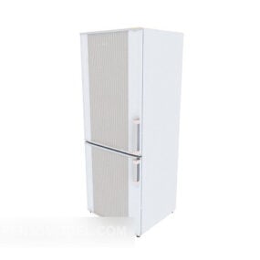 Black And White Refrigerator 3d model