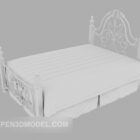 Iron Frame Bed White Mattress