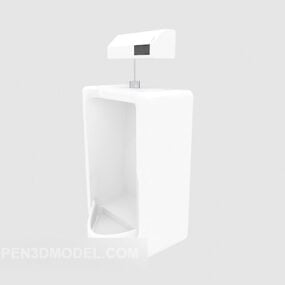 白い男性用トイレ小便器3Dモデル