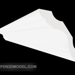 White Minimalist Component Molding 3d model