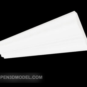Біла ліпнина Мінімалістичний домашній куточок 3d модель