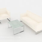 White Modern Combination Sofa