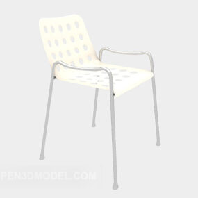 Vit Modern Lounge Chair 3d-modell