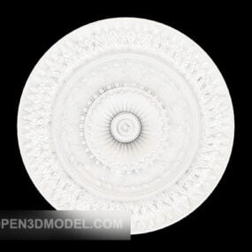 Mô hình 3d đĩa đèn thạch cao trắng