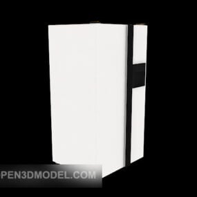 흰색 페인트 냉장고 냉동고 3d 모델