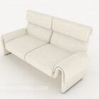 White Simple Generous Sofa Furniture