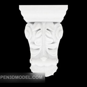 تصميم مكونات البناء بالحجر الأبيض نموذج ثلاثي الأبعاد