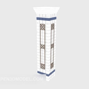 Klasický sloupový 3D model v marockém stylu