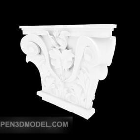 白色石材组件3d模型