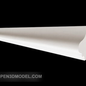 Model 3d Sudut Batu Cetakan Putih