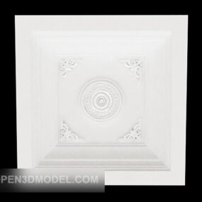 White Plaster Plate 3d model