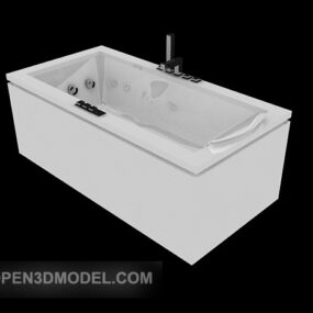 White Modern Style Washbasin 3d model
