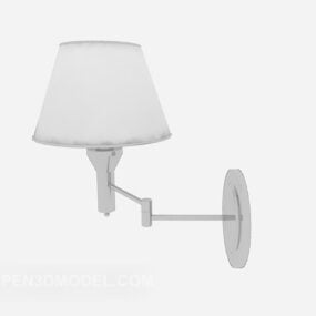 3D model stínění bílé nástěnné lampy