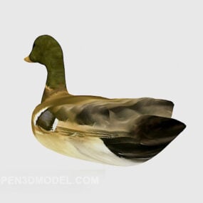 Yaban Ördeği Yüzme 3D modeli