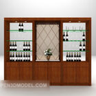 Armário de vinho grande modelo 3d completo