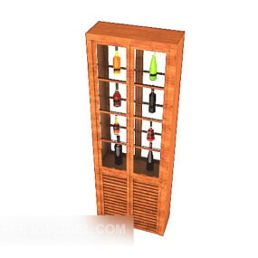 Wine Display Cabinet 3d model