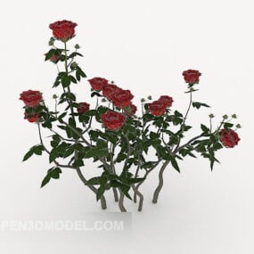 Z krzakami róży żądlącej Model 3D