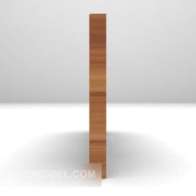 木彫りピース装飾3Dモデル