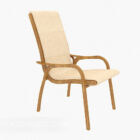 Reka bentuk elegan kerusi berlengan kayu
