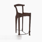 Drewniane krzesło barowe