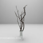 나무 가지 화분 3d 모델