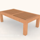 Mesa de centro de madeira oca