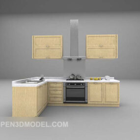 Wood Kitchen Utensils 3d model