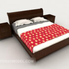 Nouveau lit chinois en bois