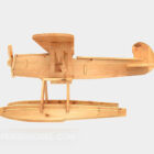 لعبة طائرة خشبية نموذج ثلاثي الأبعاد
