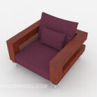 Canapé simple en bois violet