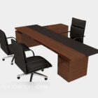 Wood Simple Desk And Chairs