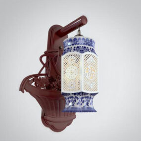 Chinese Traditional carving lamp 3d model