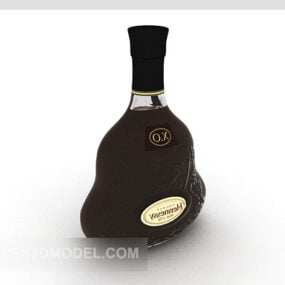 Xo Wine Bottle 3d model