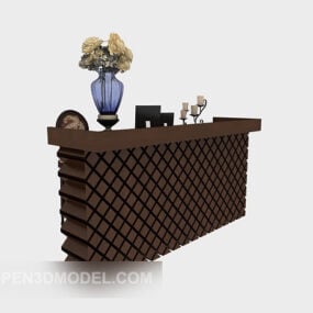 میز پذیرایی چوبی مدل سه بعدی