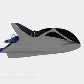 3д модель научно-фантастической яхты