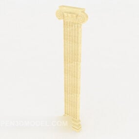 Yellow Roman Pillar 3d model