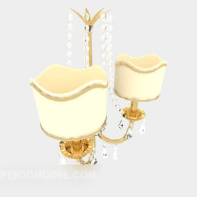 Yellow Home Wall Lamp 3d model