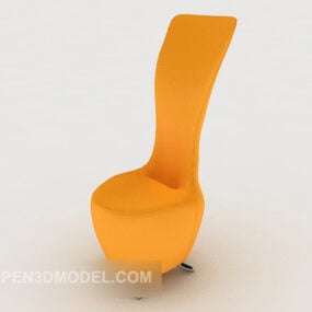 3д модель желтого домашнего стула Personality